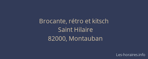 Brocante, rétro et kitsch