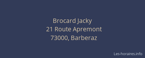 Brocard Jacky