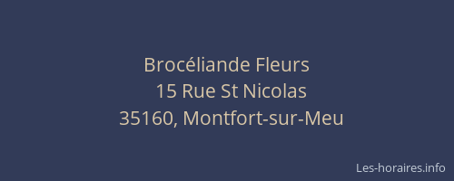 Brocéliande Fleurs