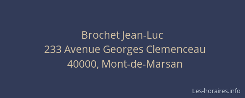 Brochet Jean-Luc