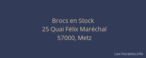 Brocs en Stock