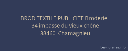 BROD TEXTILE PUBLICITE Broderie