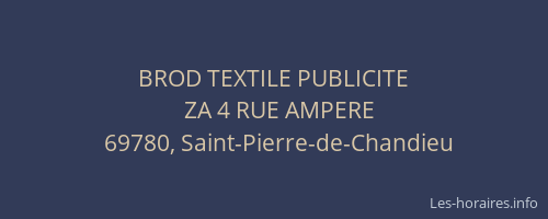 BROD TEXTILE PUBLICITE