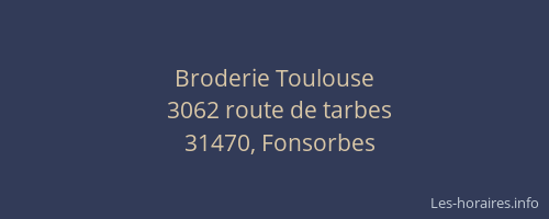 Broderie Toulouse