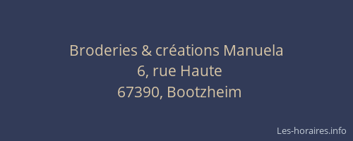Broderies & créations Manuela