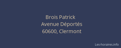 Brois Patrick