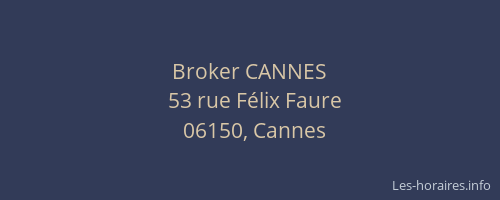 Broker CANNES