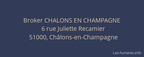 Broker CHALONS EN CHAMPAGNE