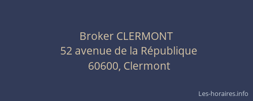 Broker CLERMONT