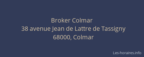 Broker Colmar
