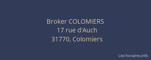Broker COLOMIERS