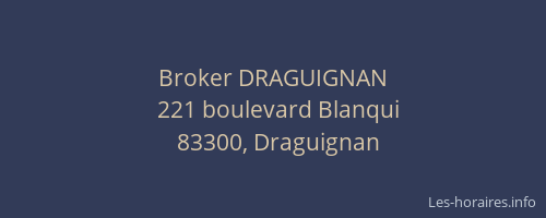 Broker DRAGUIGNAN