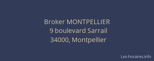 Broker MONTPELLIER