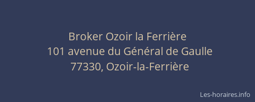 Broker Ozoir la Ferrière