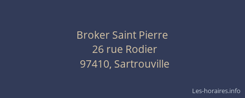 Broker Saint Pierre