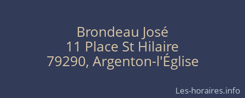 Brondeau José