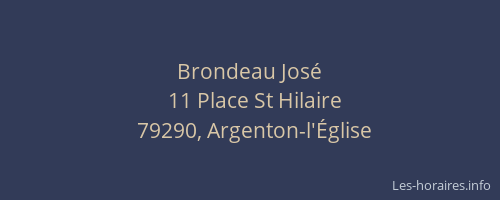 Brondeau Jos&eacute;