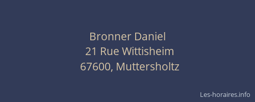 Bronner Daniel