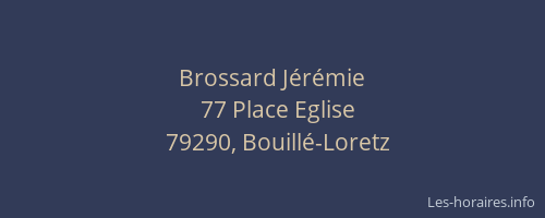 Brossard Jérémie
