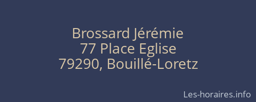 Brossard Jérémie