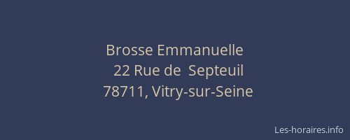Brosse Emmanuelle