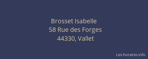 Brosset Isabelle
