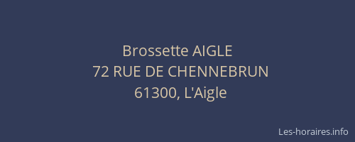 Brossette AIGLE