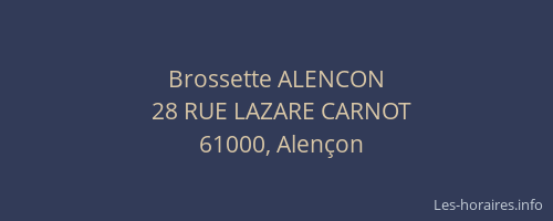 Brossette ALENCON
