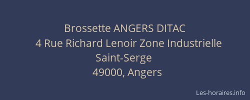 Brossette ANGERS DITAC