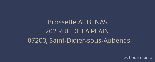 Brossette AUBENAS