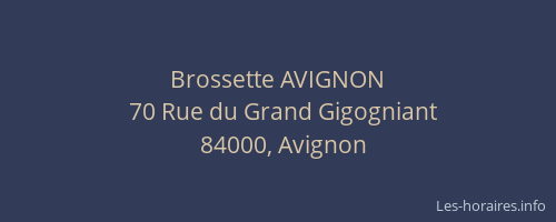 Brossette AVIGNON