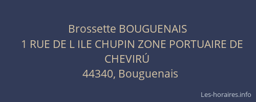 Brossette BOUGUENAIS