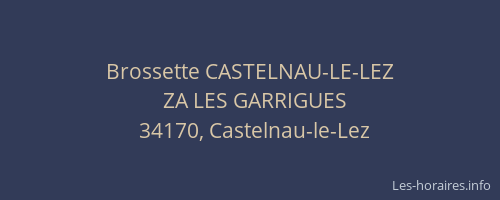 Brossette CASTELNAU-LE-LEZ