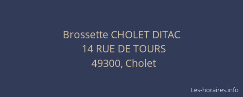Brossette CHOLET DITAC