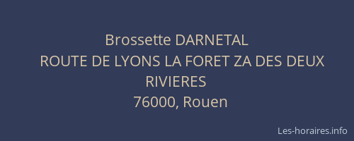 Brossette DARNETAL