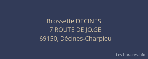 Brossette DECINES