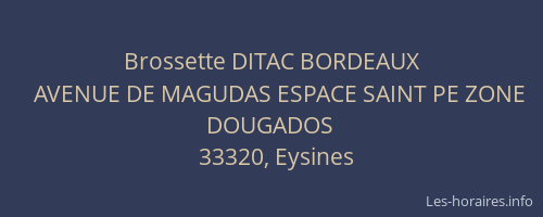 Brossette DITAC BORDEAUX