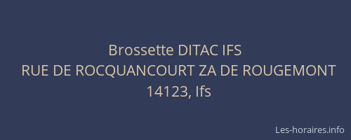 Brossette DITAC IFS