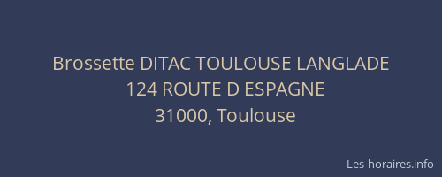 Brossette DITAC TOULOUSE LANGLADE