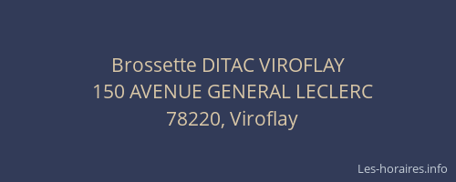 Brossette DITAC VIROFLAY
