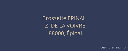 Brossette EPINAL