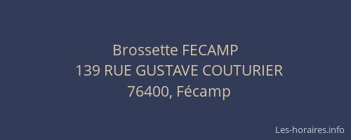 Brossette FECAMP