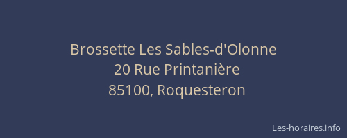Brossette Les Sables-d'Olonne