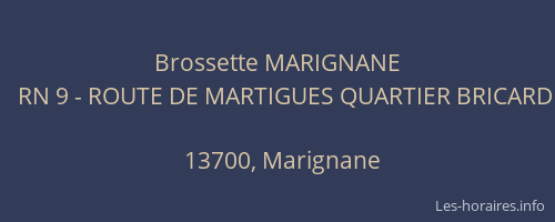Brossette MARIGNANE