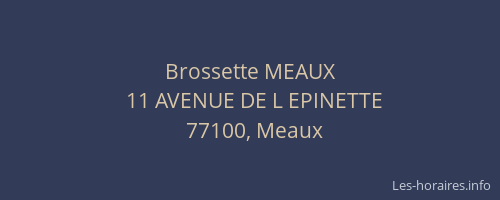 Brossette MEAUX