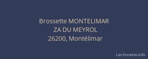 Brossette MONTELIMAR