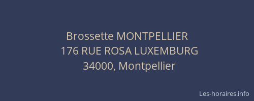Brossette MONTPELLIER