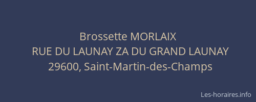 Brossette MORLAIX