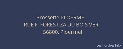 Brossette PLOERMEL