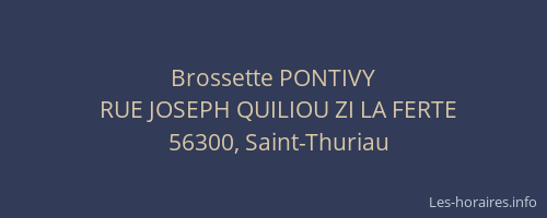 Brossette PONTIVY